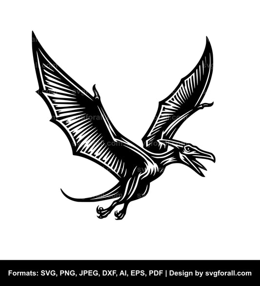 Flying Pterodactyl SVG