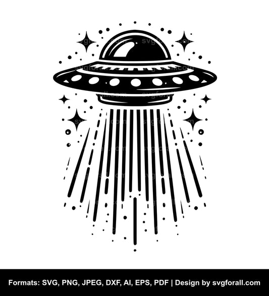 Flying Ufo SVG PNG