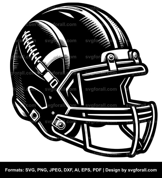 Football Helmet SVG