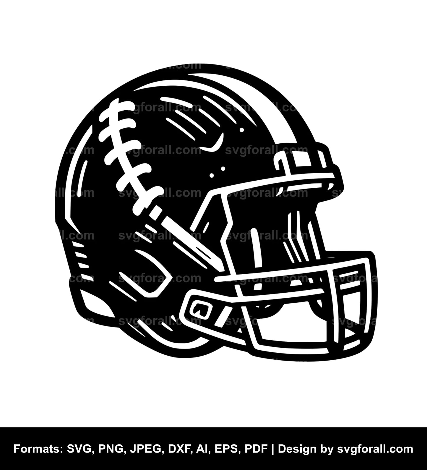 Football Helmet SVG PNG