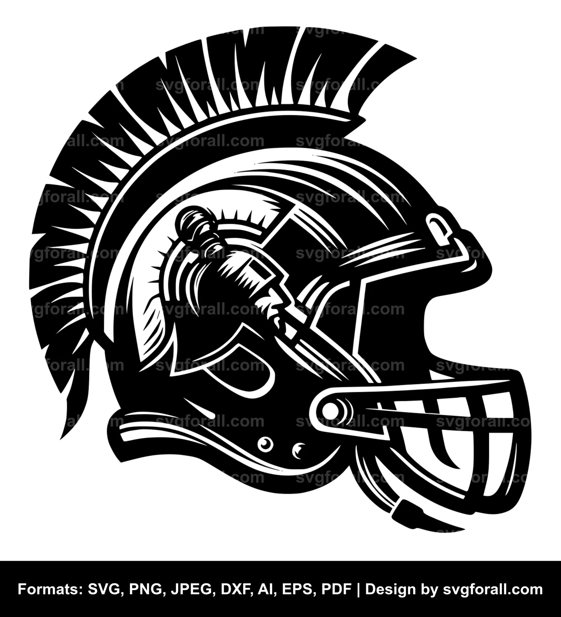 Football Helmet SVG Vector