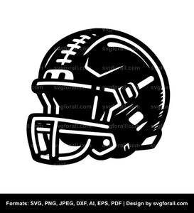 Football Helmet SVG