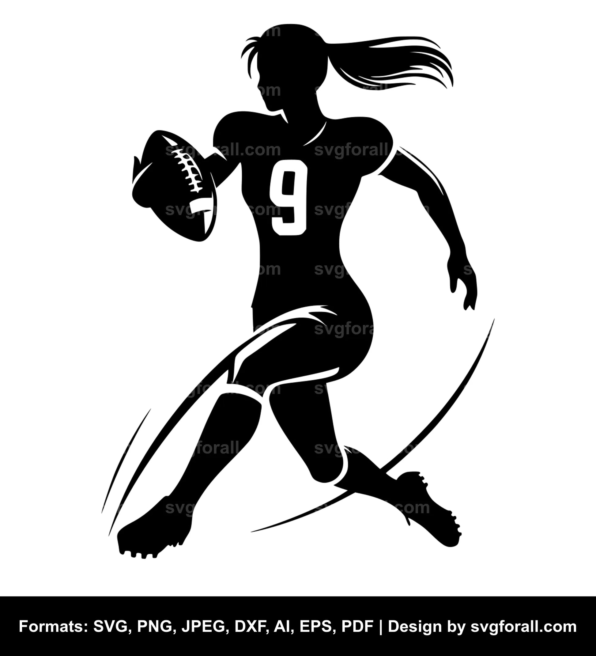 Football Player SVG File