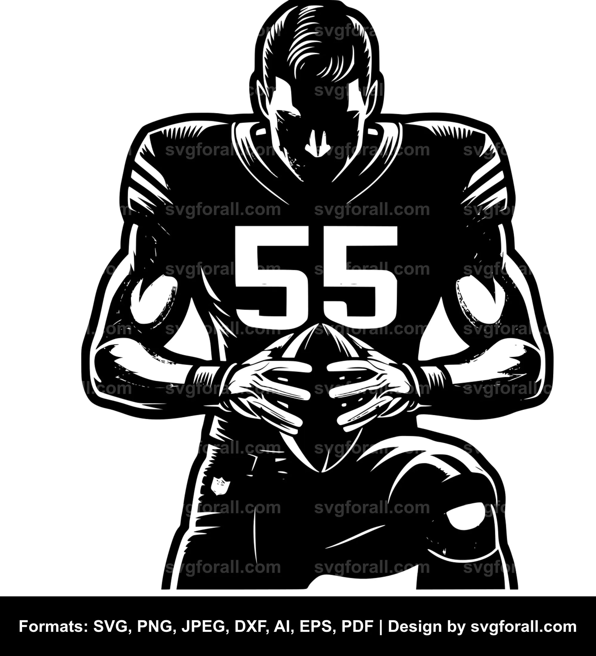 Football Player SVG PNG