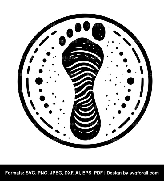 Footprint Black SVG PNG