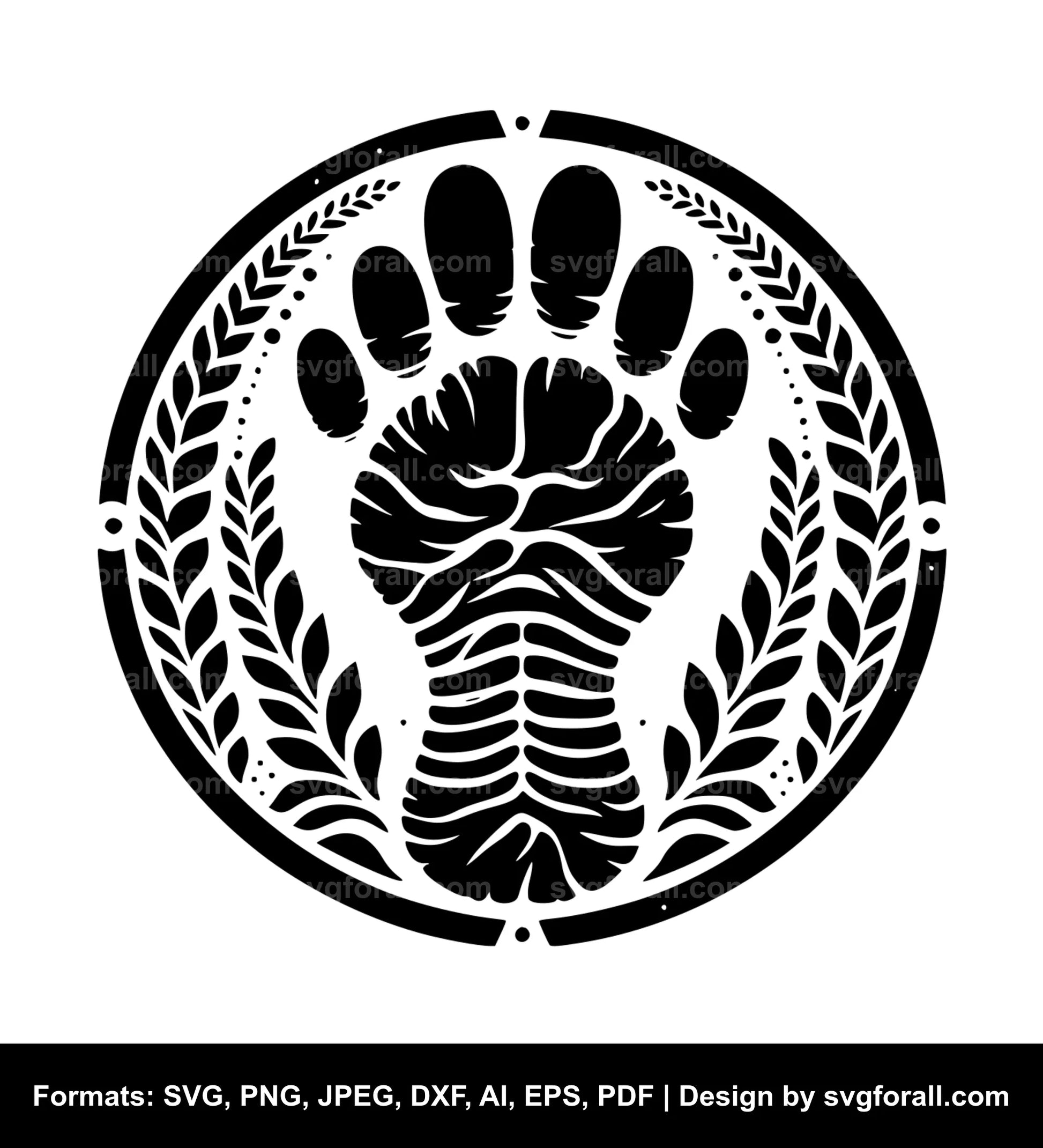 Footprint SVG Clipart