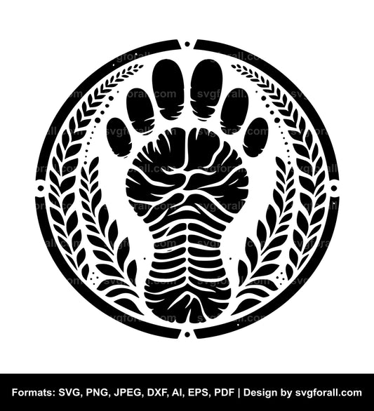 Footprint SVG Clipart