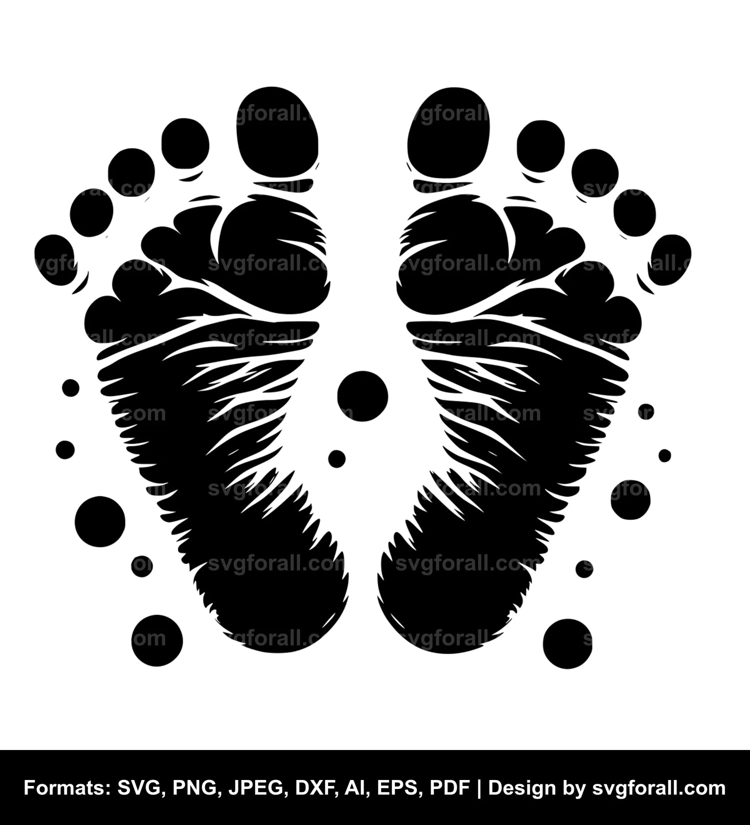 Footprint SVG Cut Files