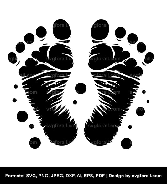 Footprint SVG Cut Files