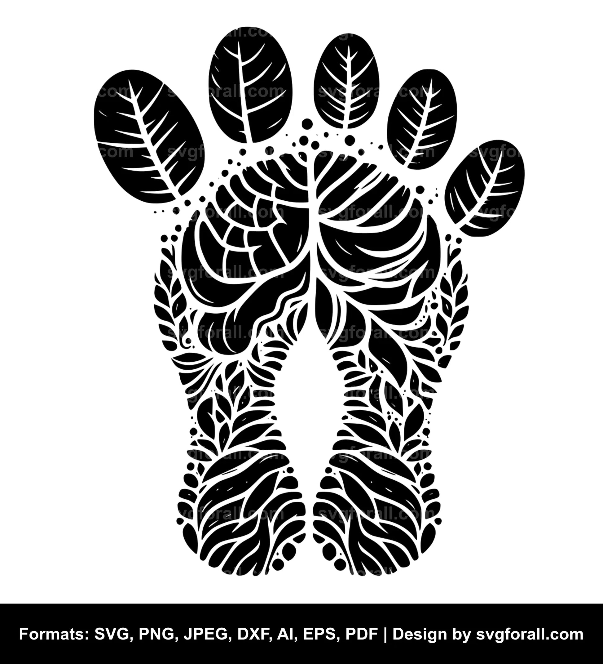 Footprint Vector SVG