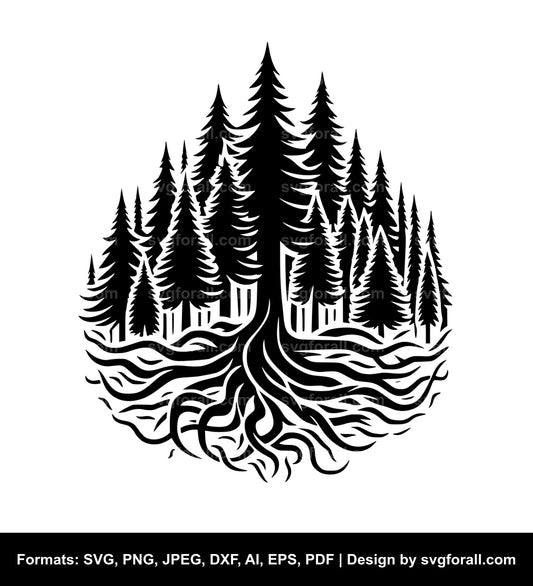 Forest SVG Vector