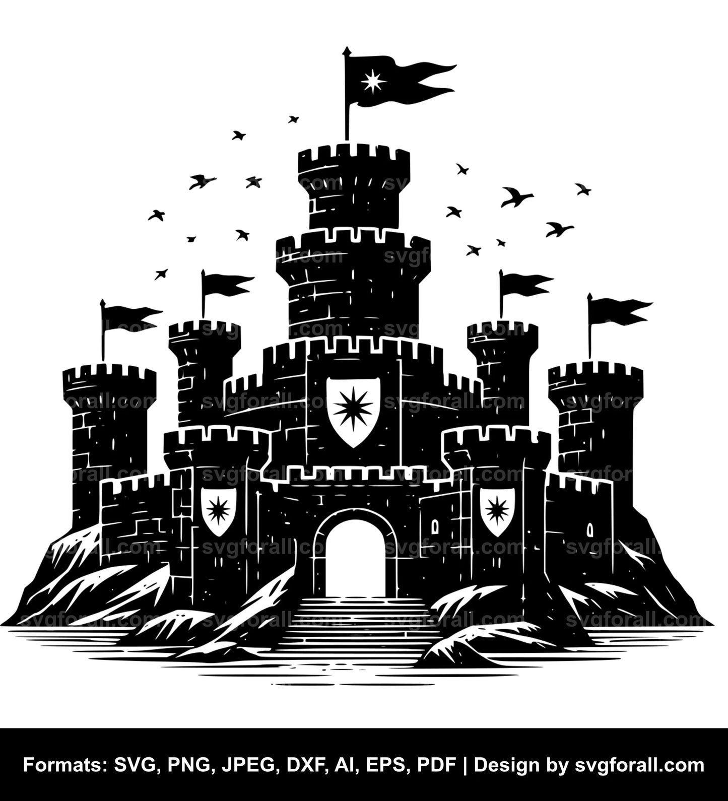 Fortress SVG File