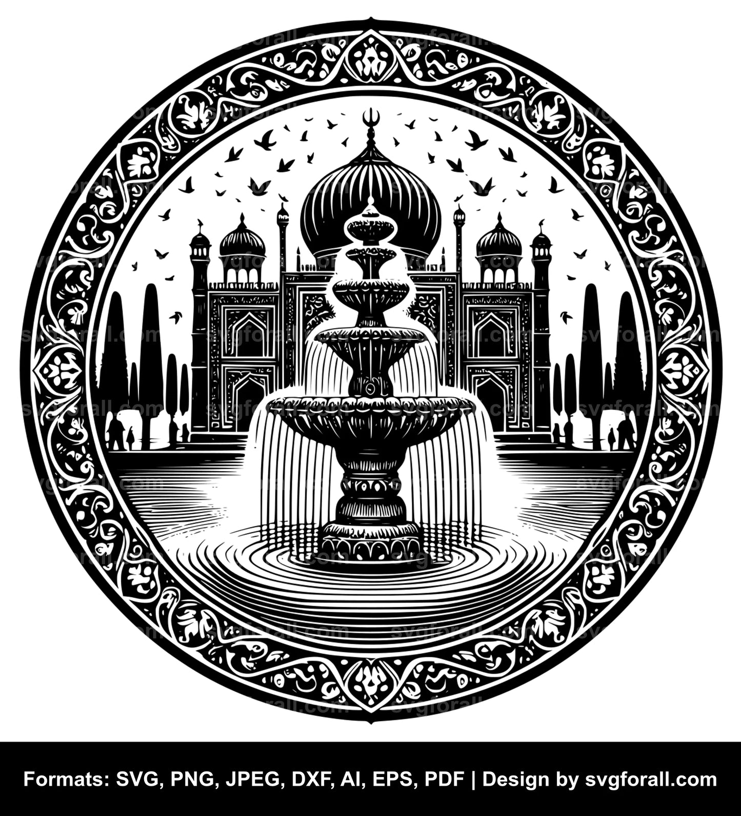 Fountain Black SVG