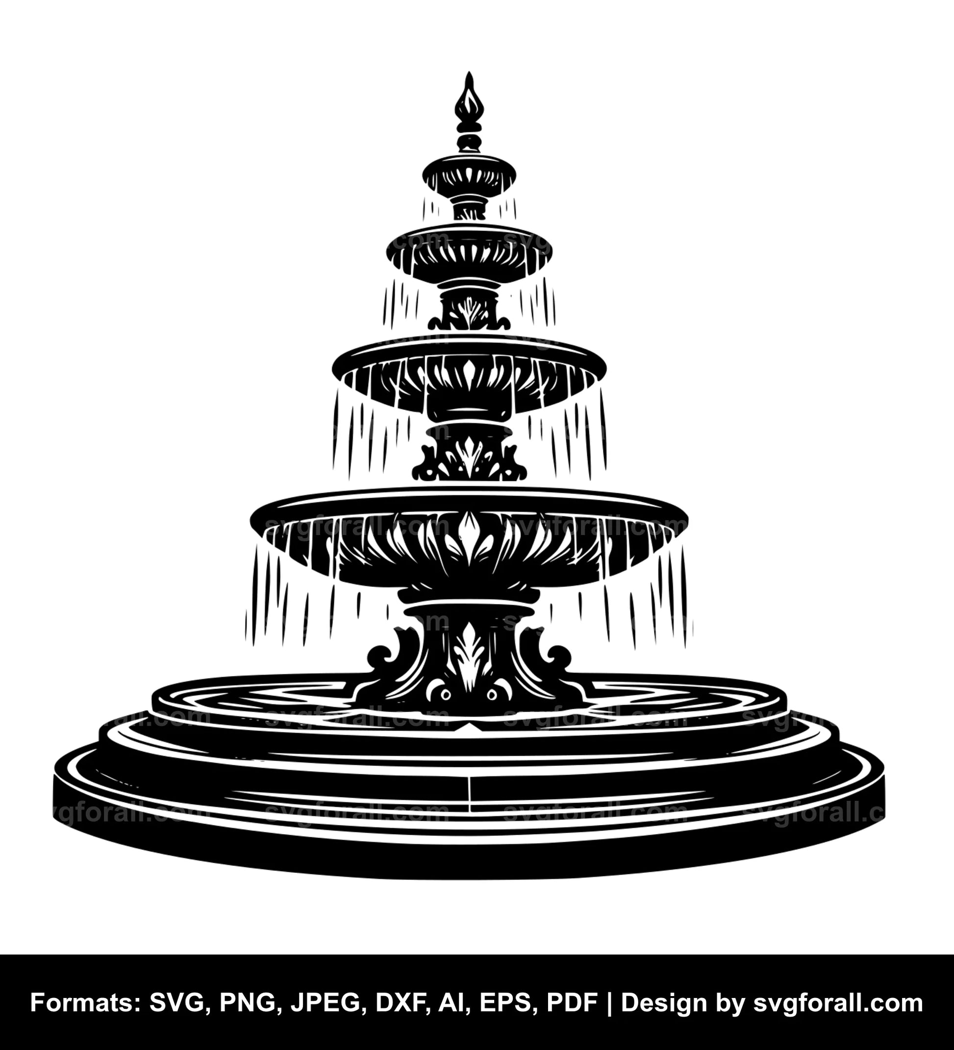 Fountain SVG PNG