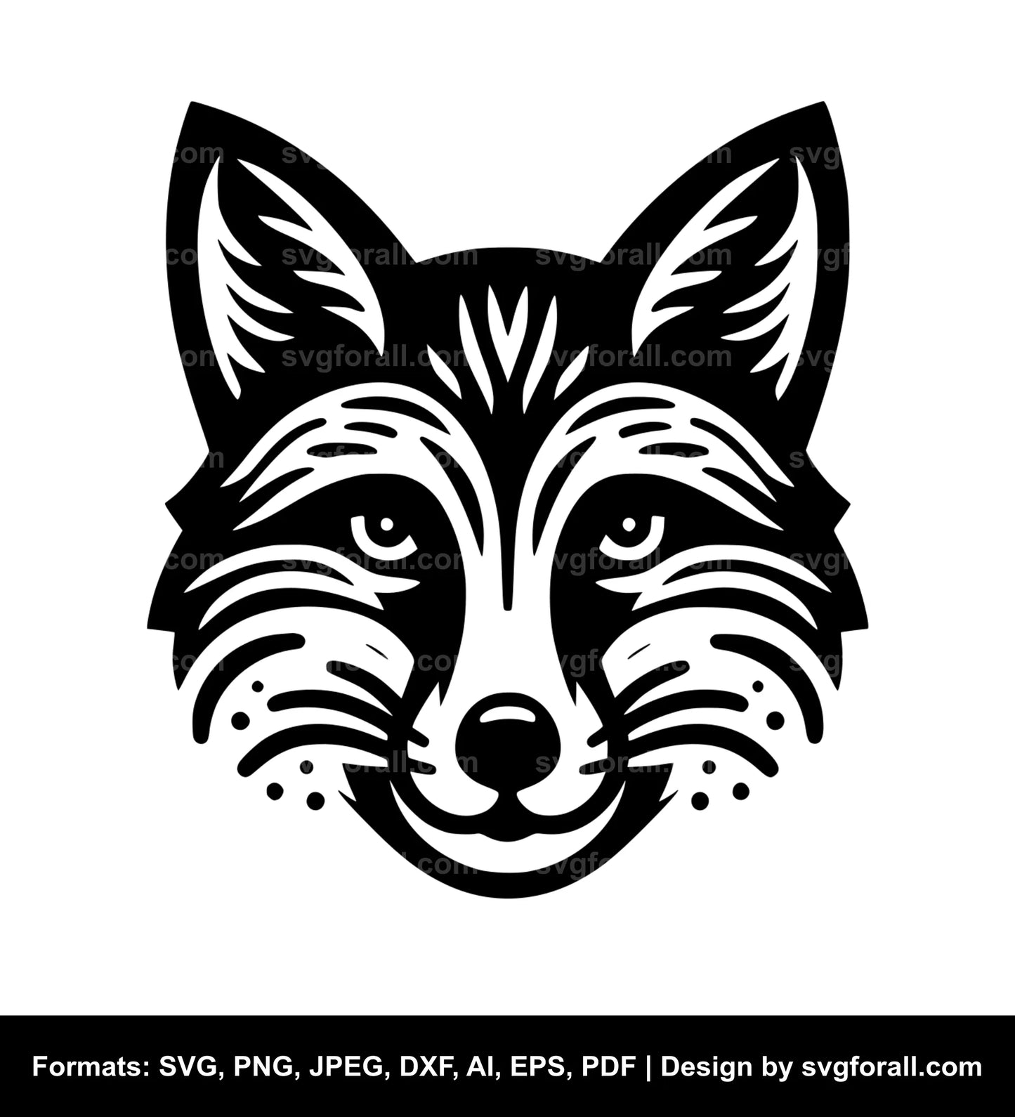 Fox Face SVG File