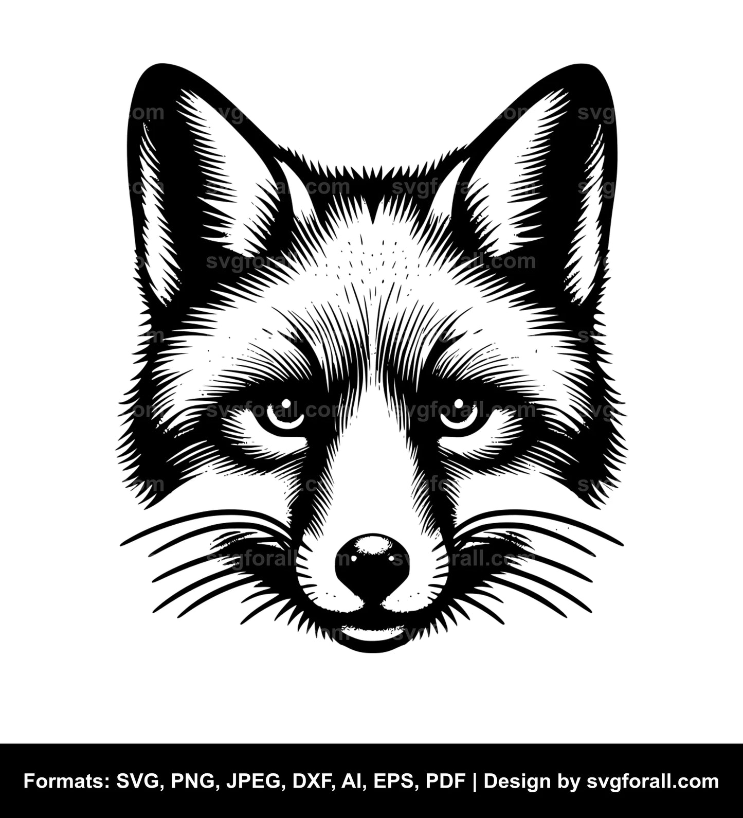 Fox Face SVG PNG