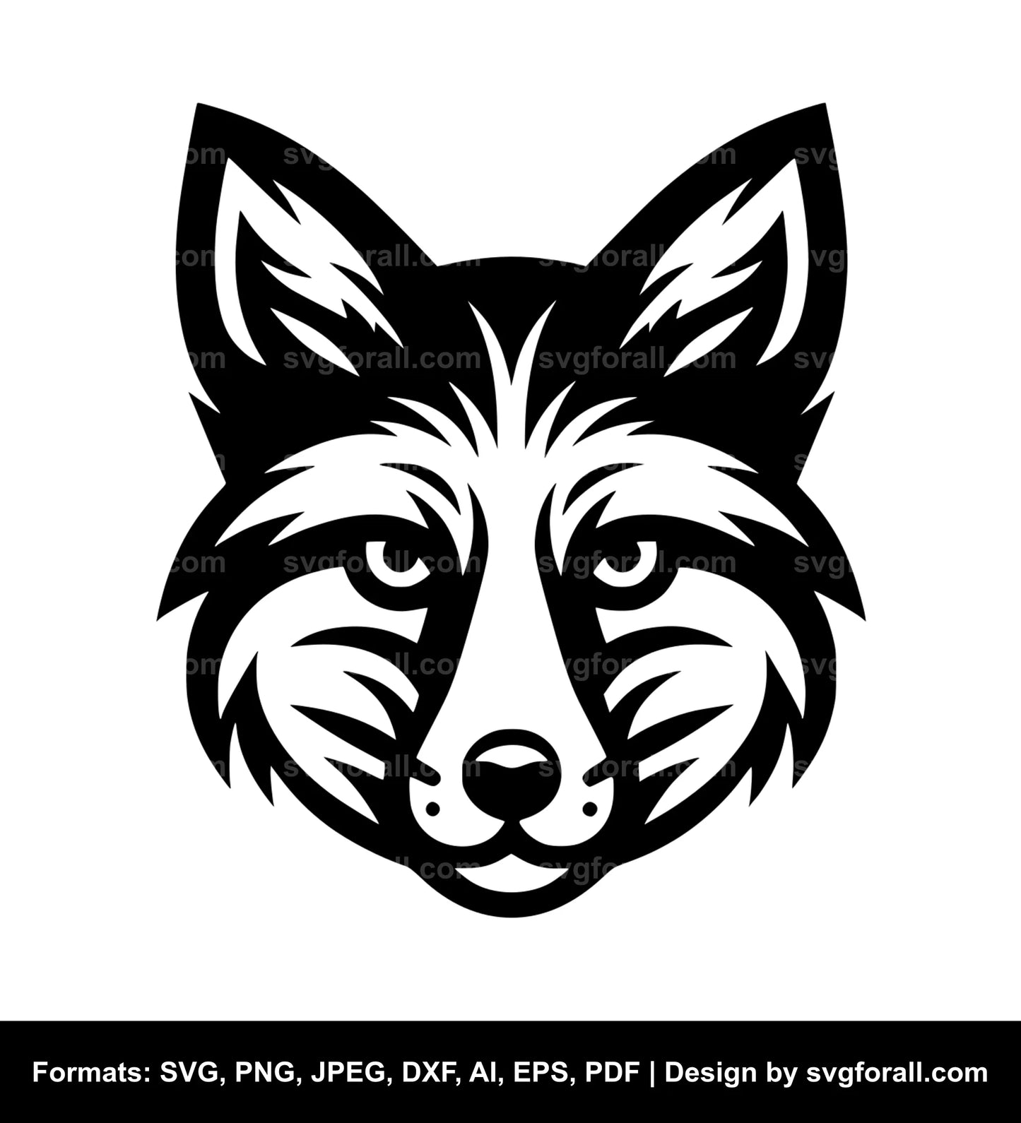 Fox Face Vector SVG