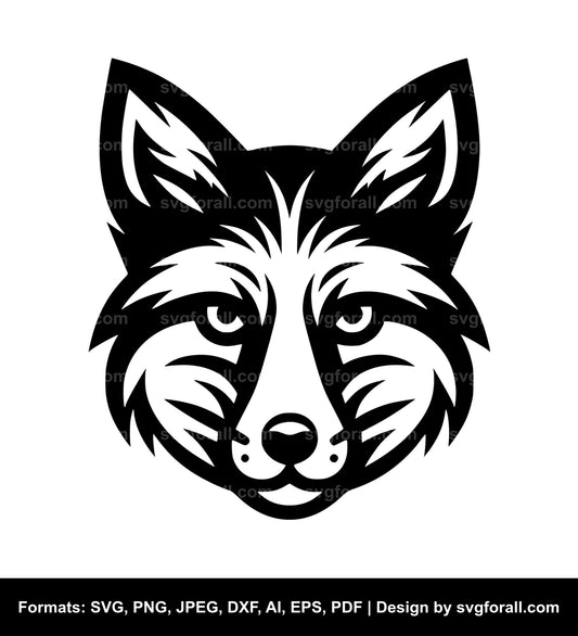 Fox Face Vector SVG