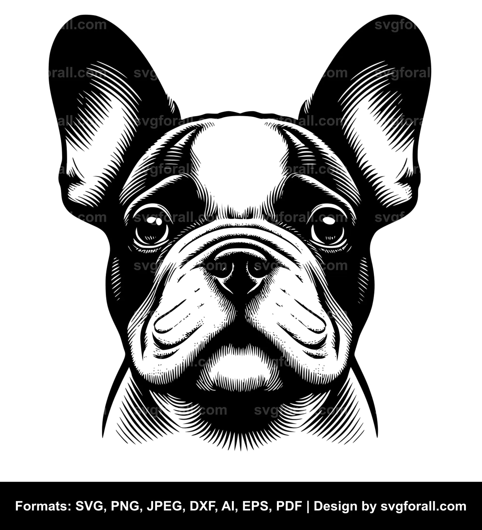 French Bulldog Dog SVG File