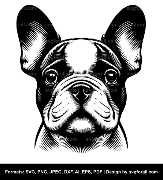 French Bulldog Dog SVG File