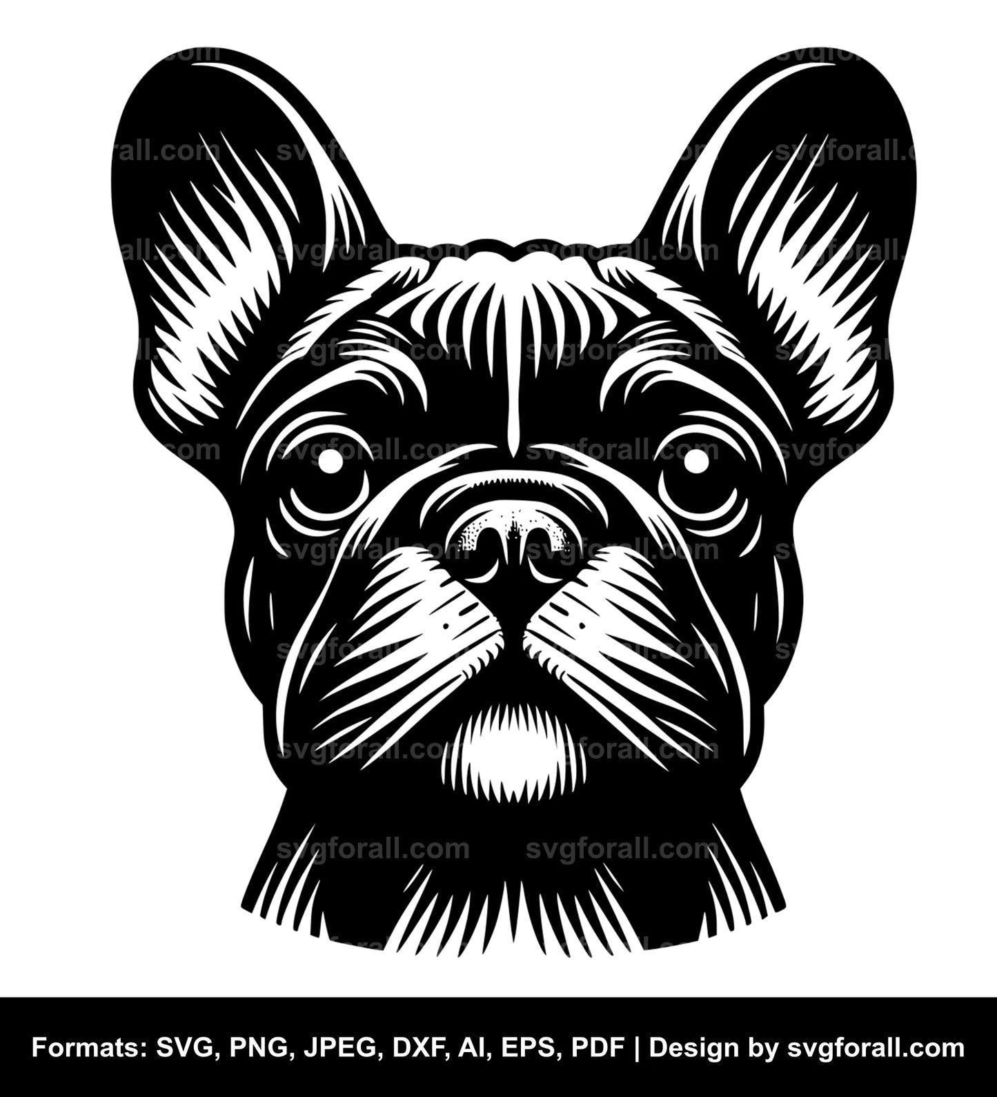 French Bulldog Dog SVG Vector