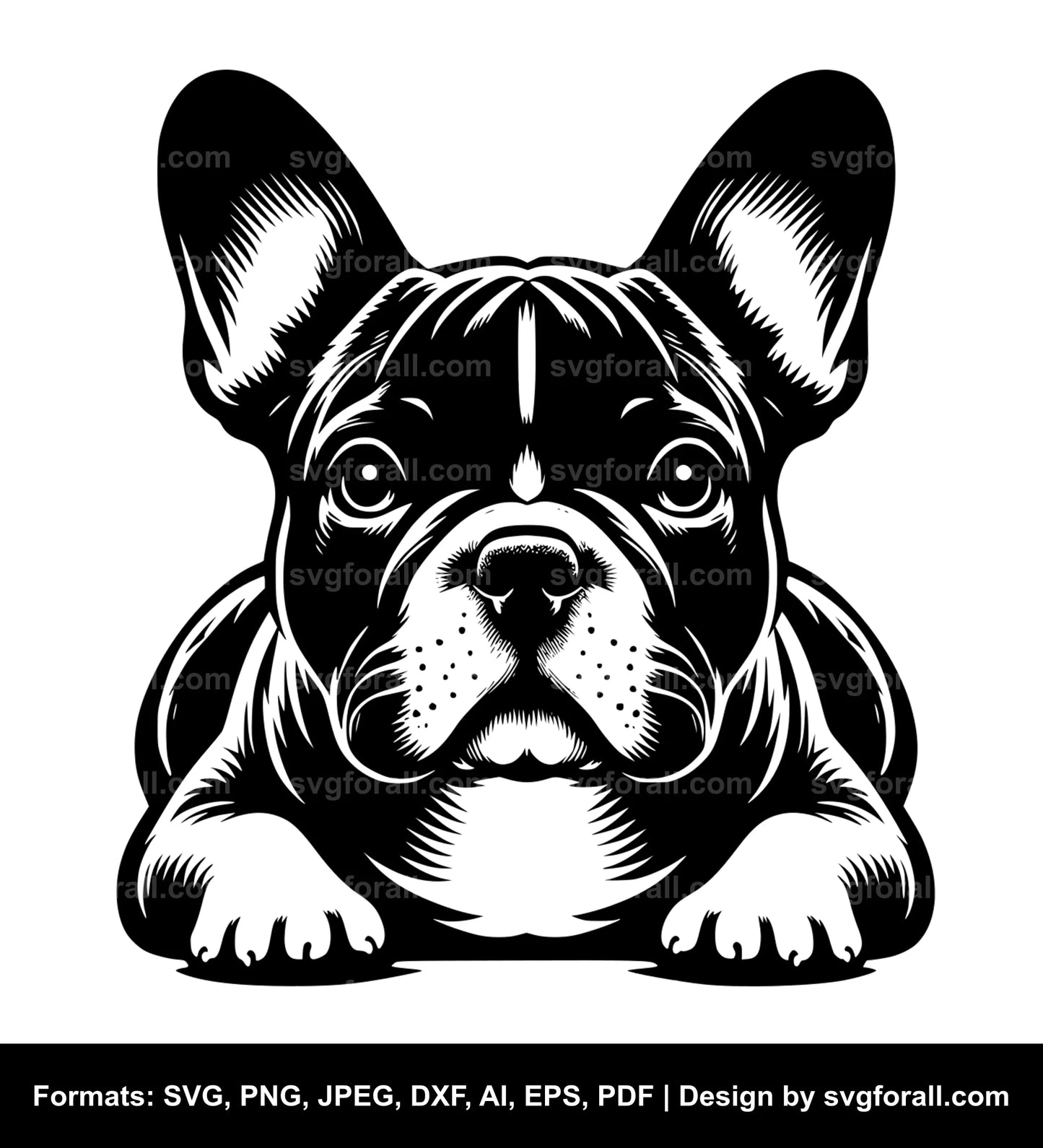 French Bulldog Dog Vector SVG