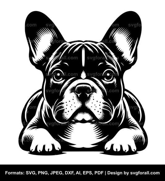 French Bulldog Dog Vector SVG