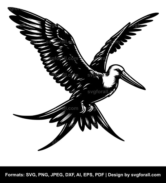 Frigate Bird Black SVG