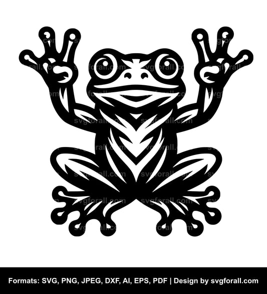 Frog Black SVG