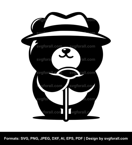 Funny Bear SVG