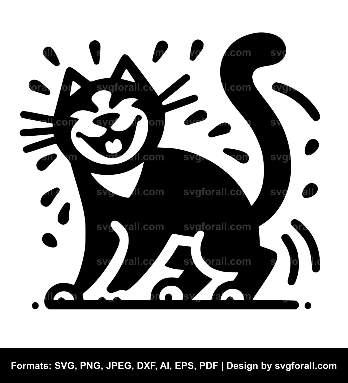 Funny Cat SVG Design