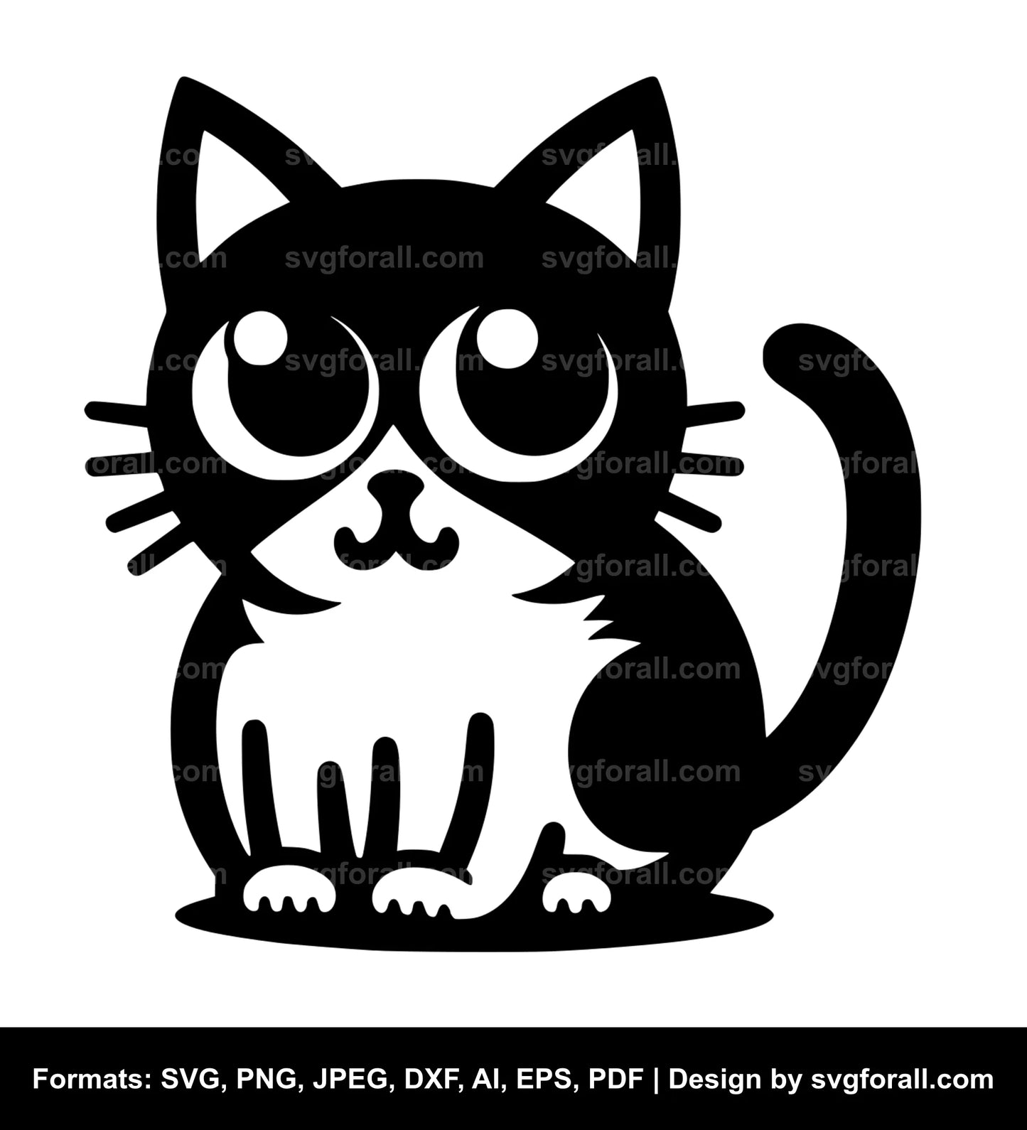 Funny Cat SVG File