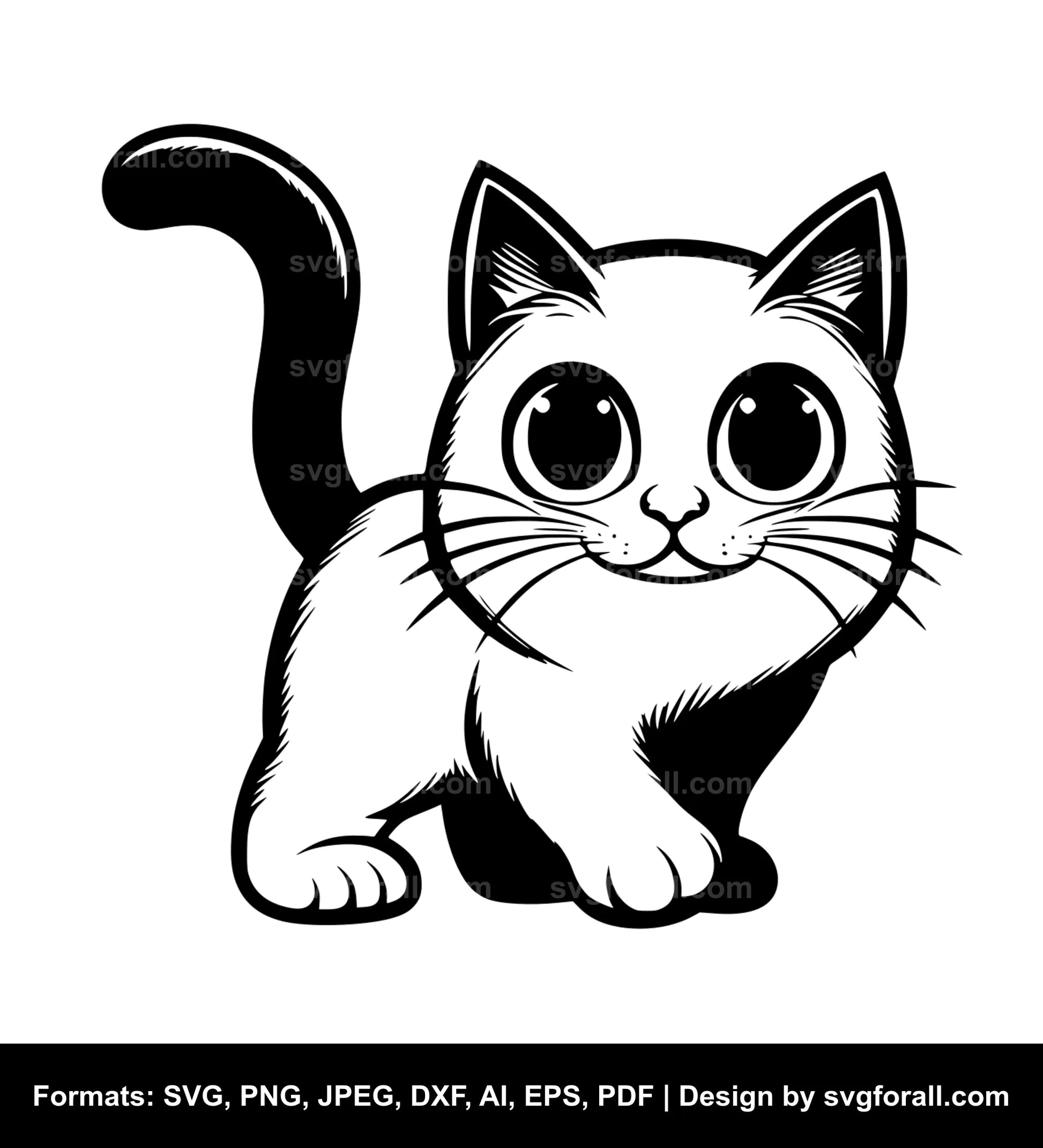 Funny Cat SVG PNG