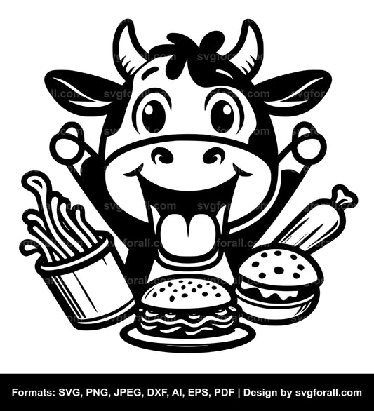 Funny Cow SVG File