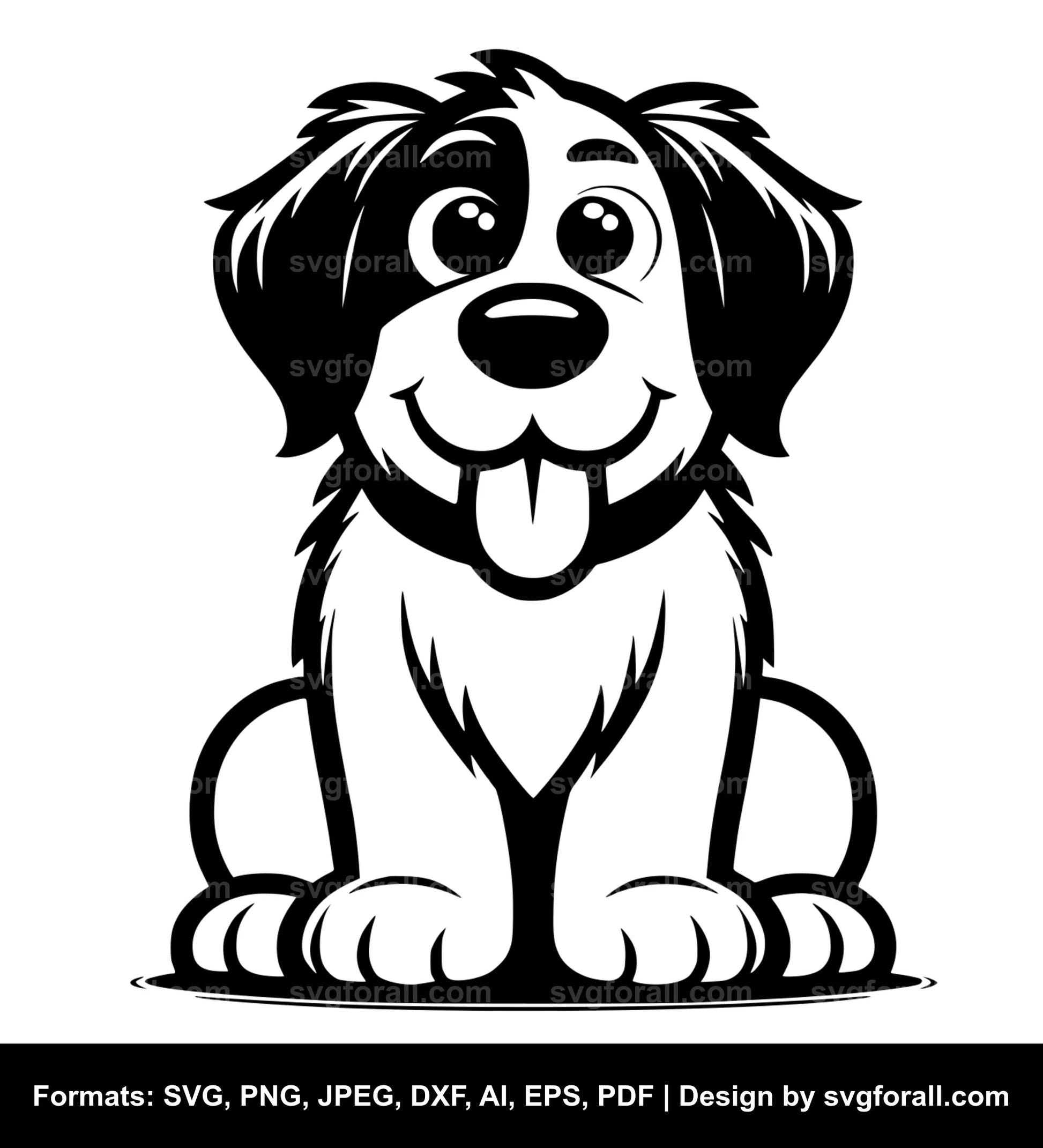 Funny Dog SVG File