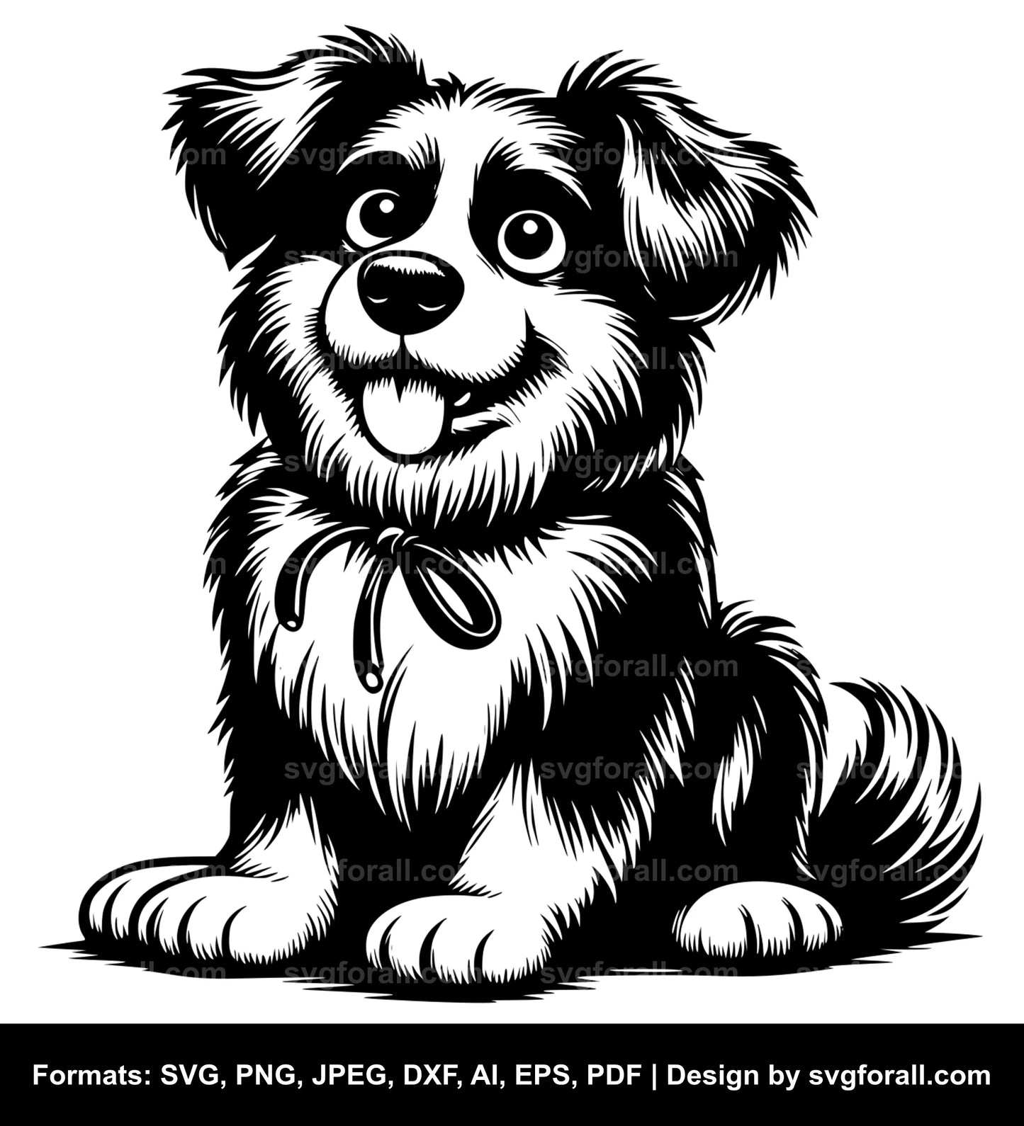 Funny Dog Vector SVG