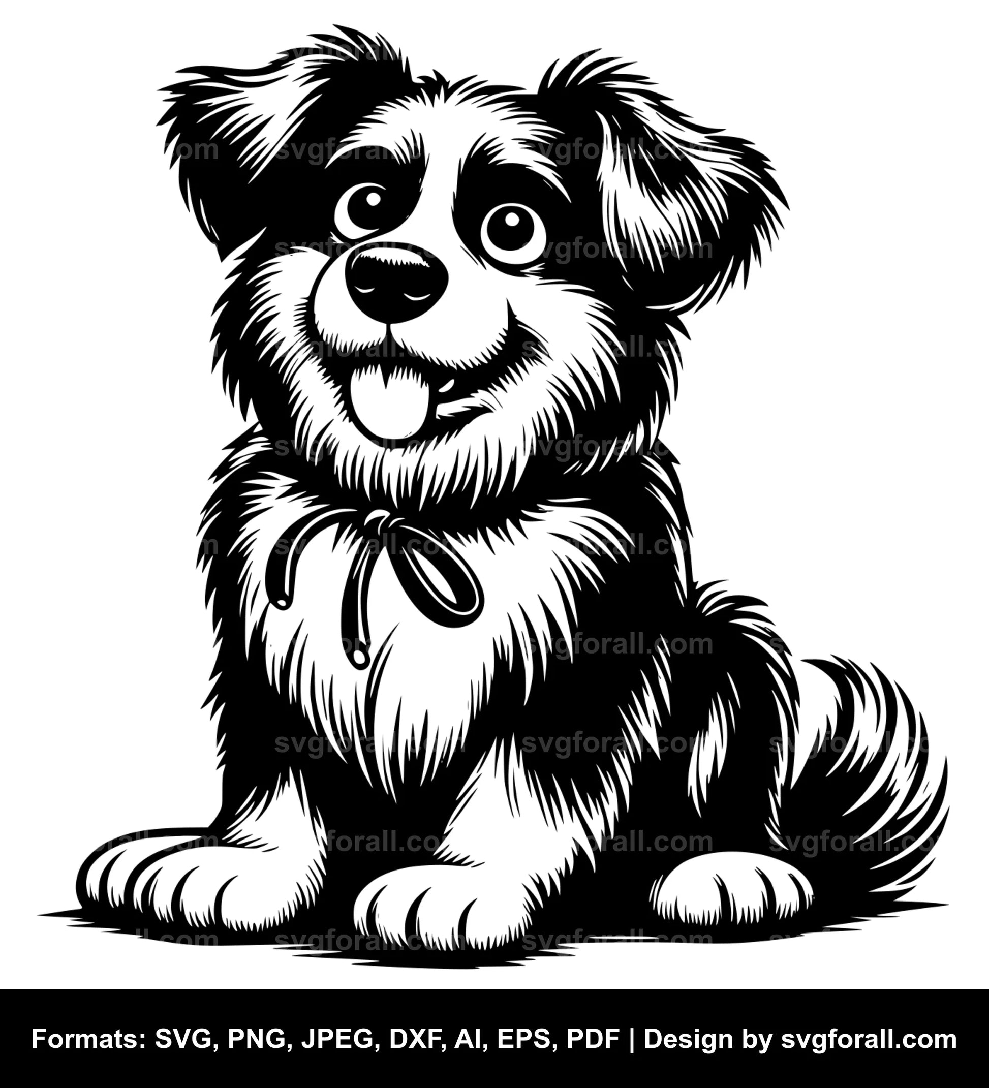 Funny Dog Vector SVG