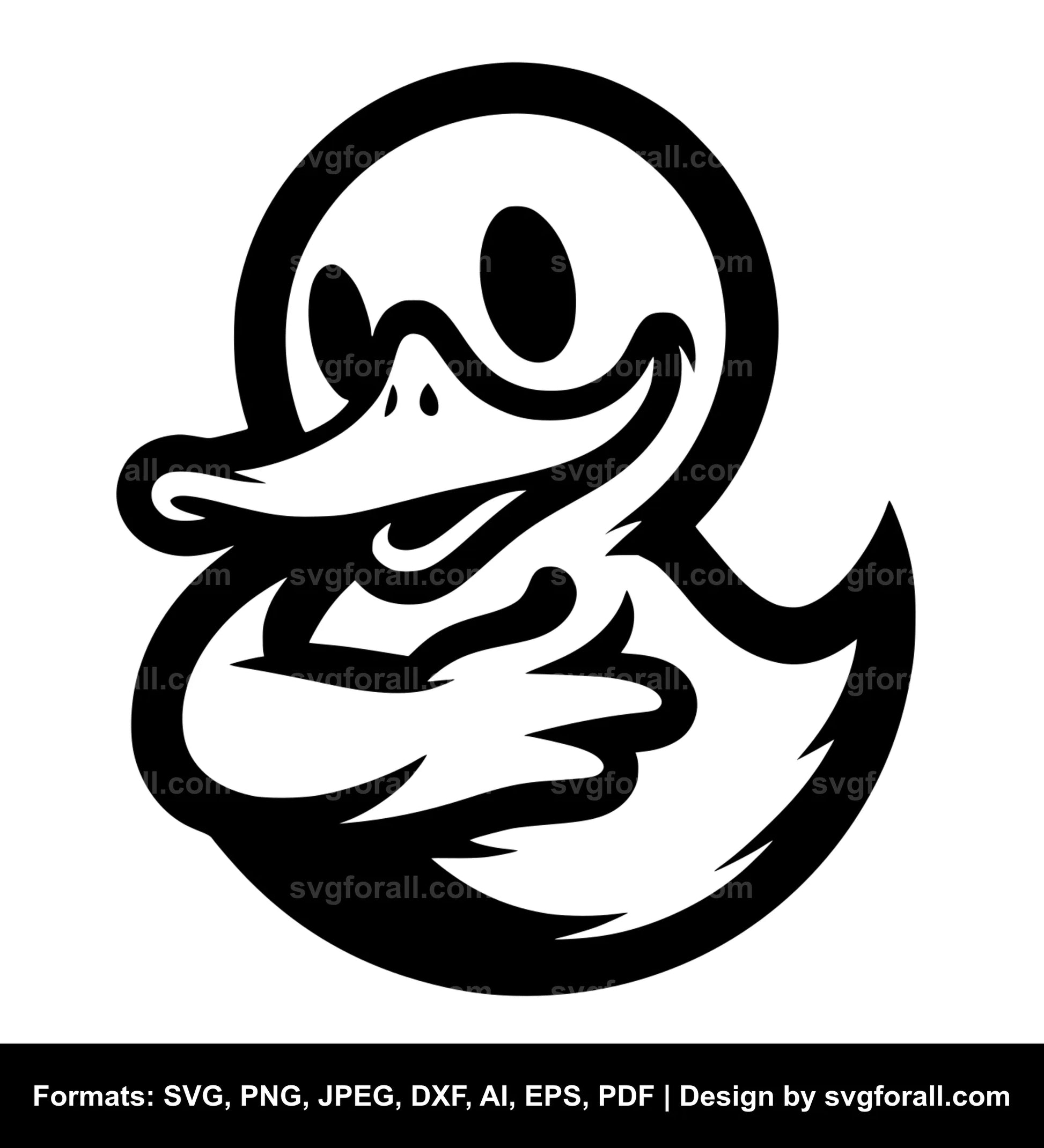 Funny Duck SVG Vector