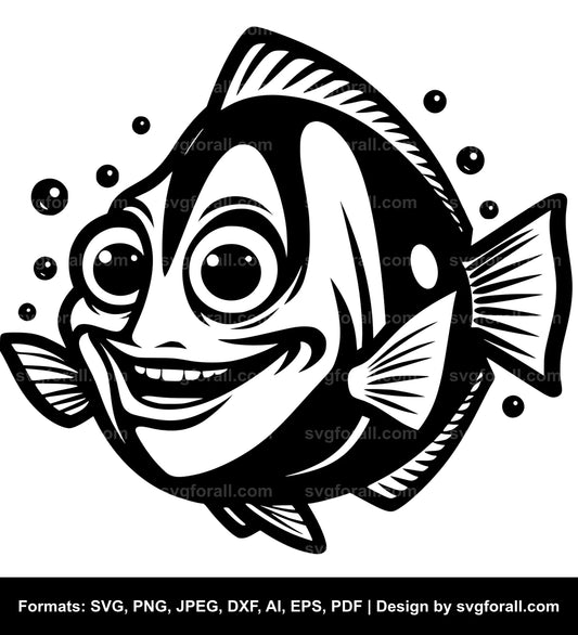 Funny Fish SVG