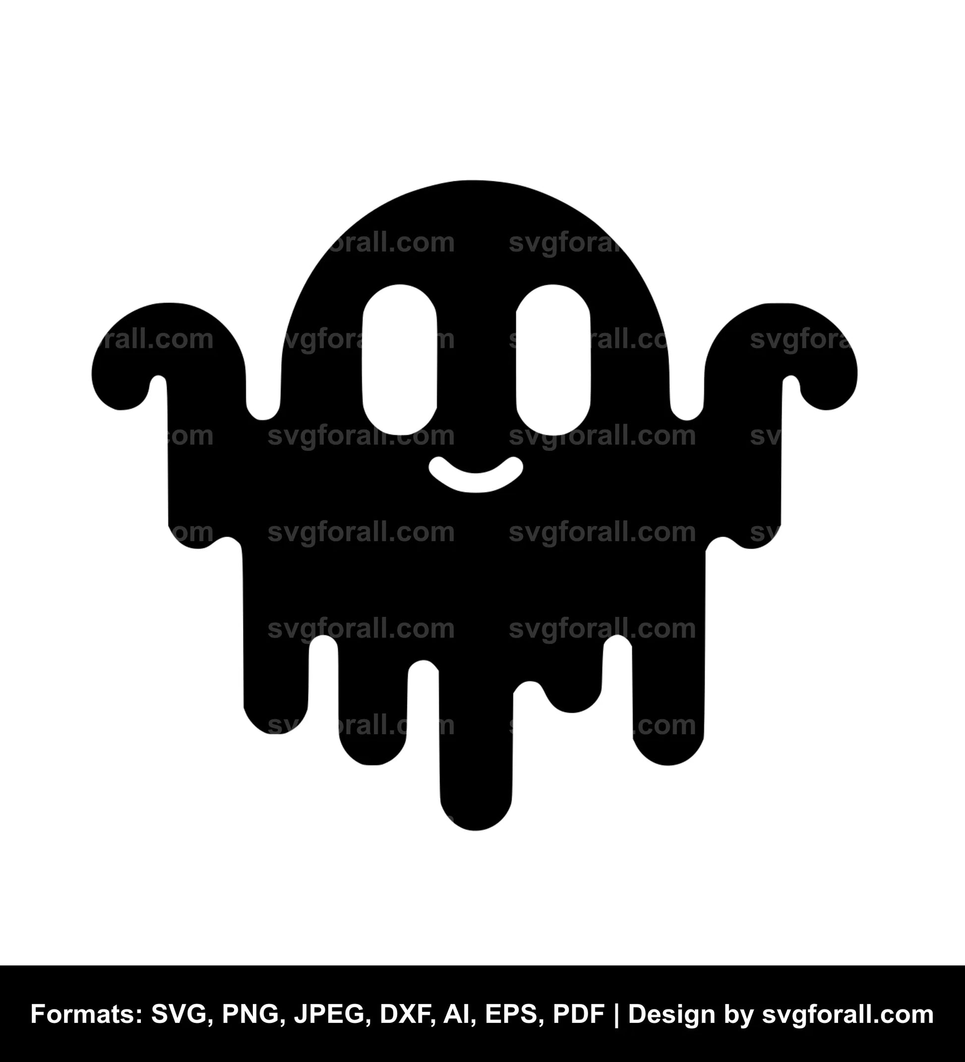 Funny Ghost Face Vector SVG