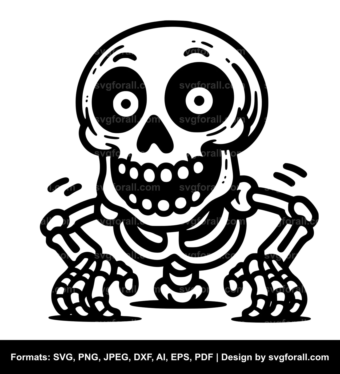 Funny Skeleton SVG