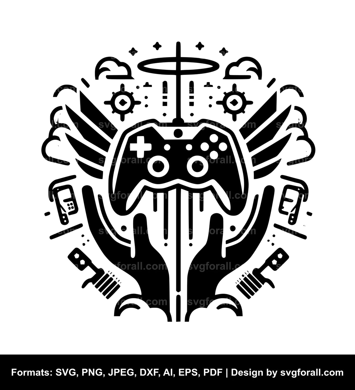 Gamer SVG Vector