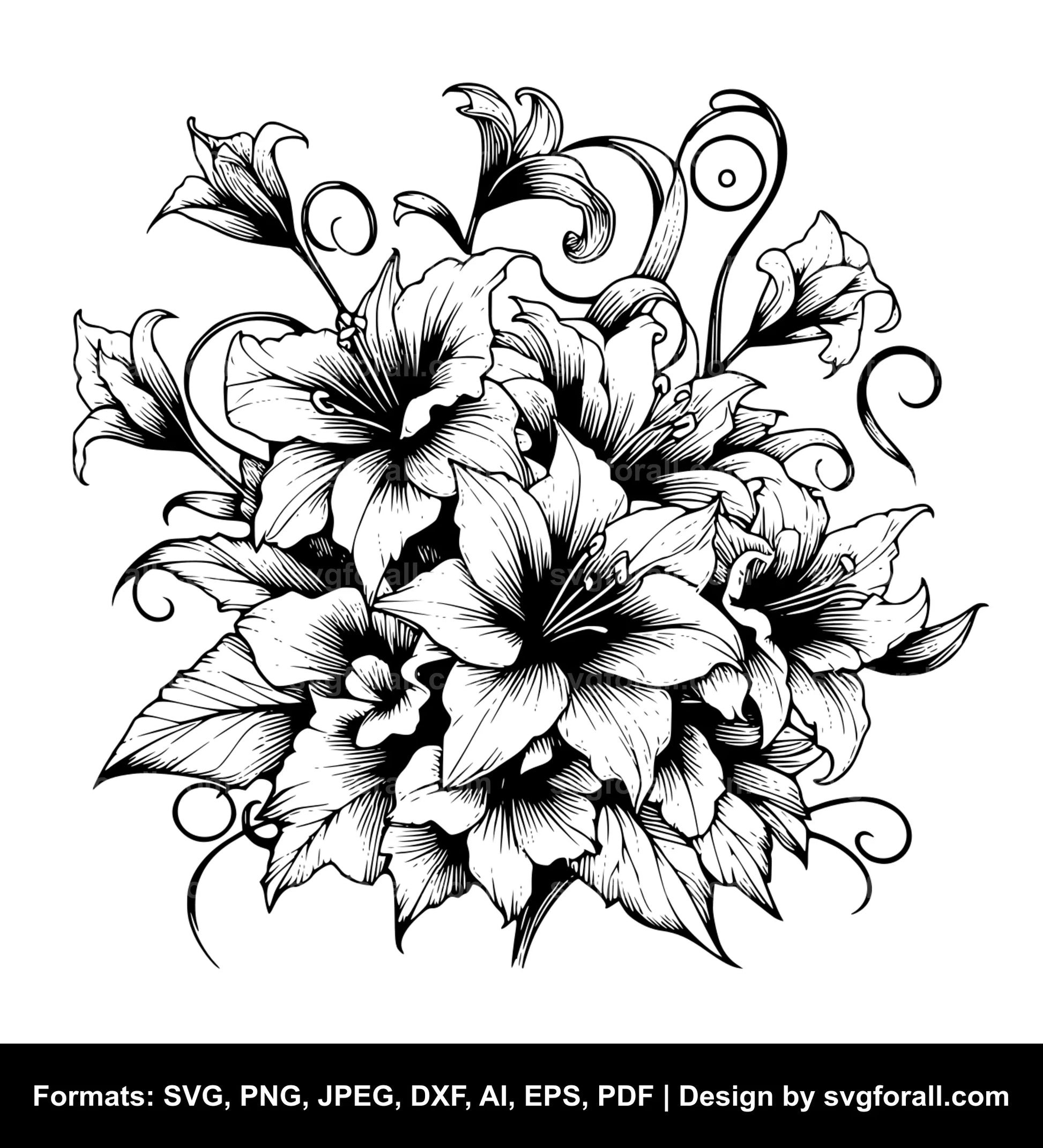 Garden Flower Cricut SVG