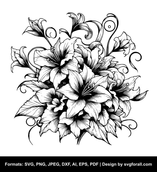 Garden Flower Cricut SVG