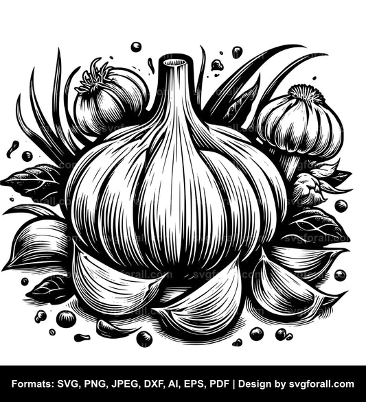 Garlic SVG PNG