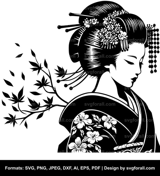 Geisha SVG File