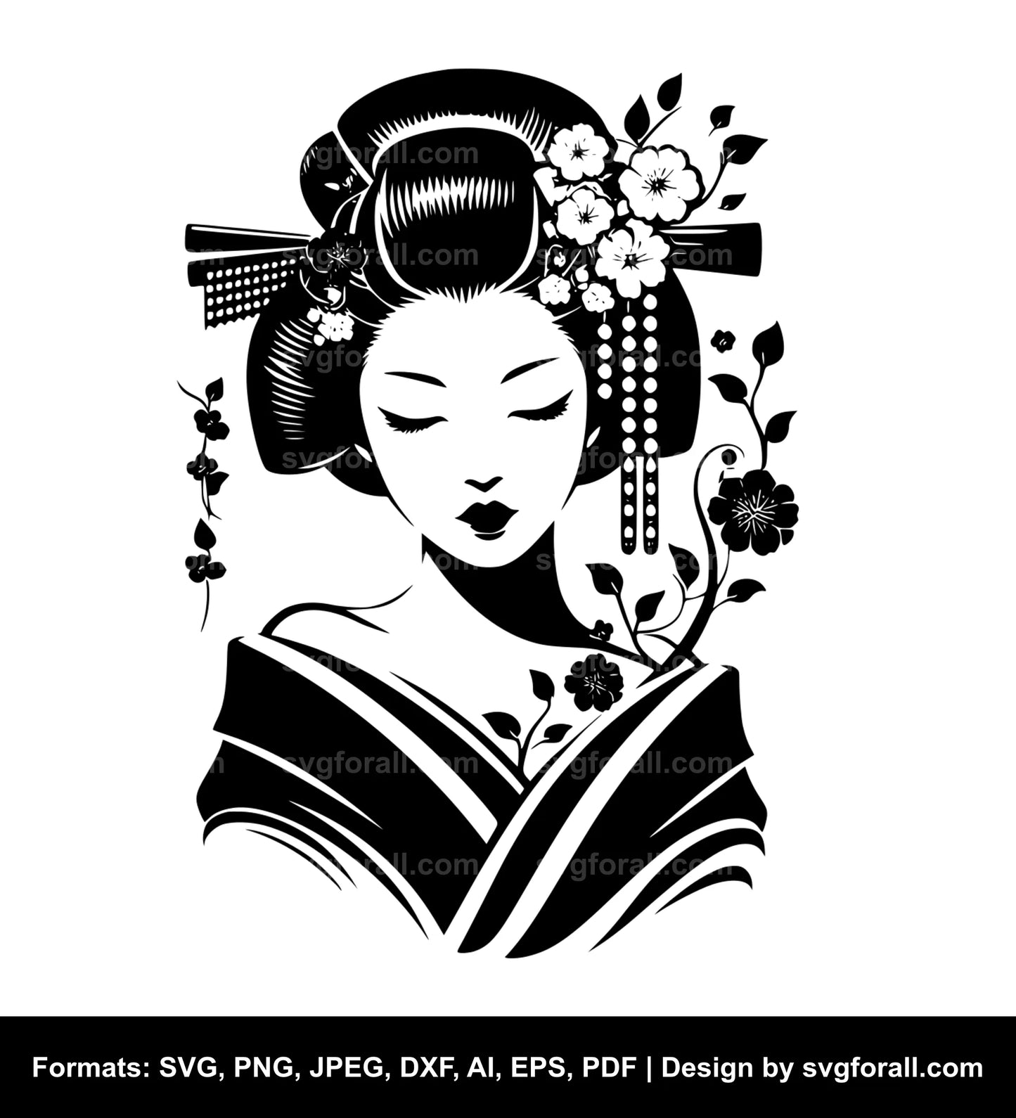 Geisha SVG PNG