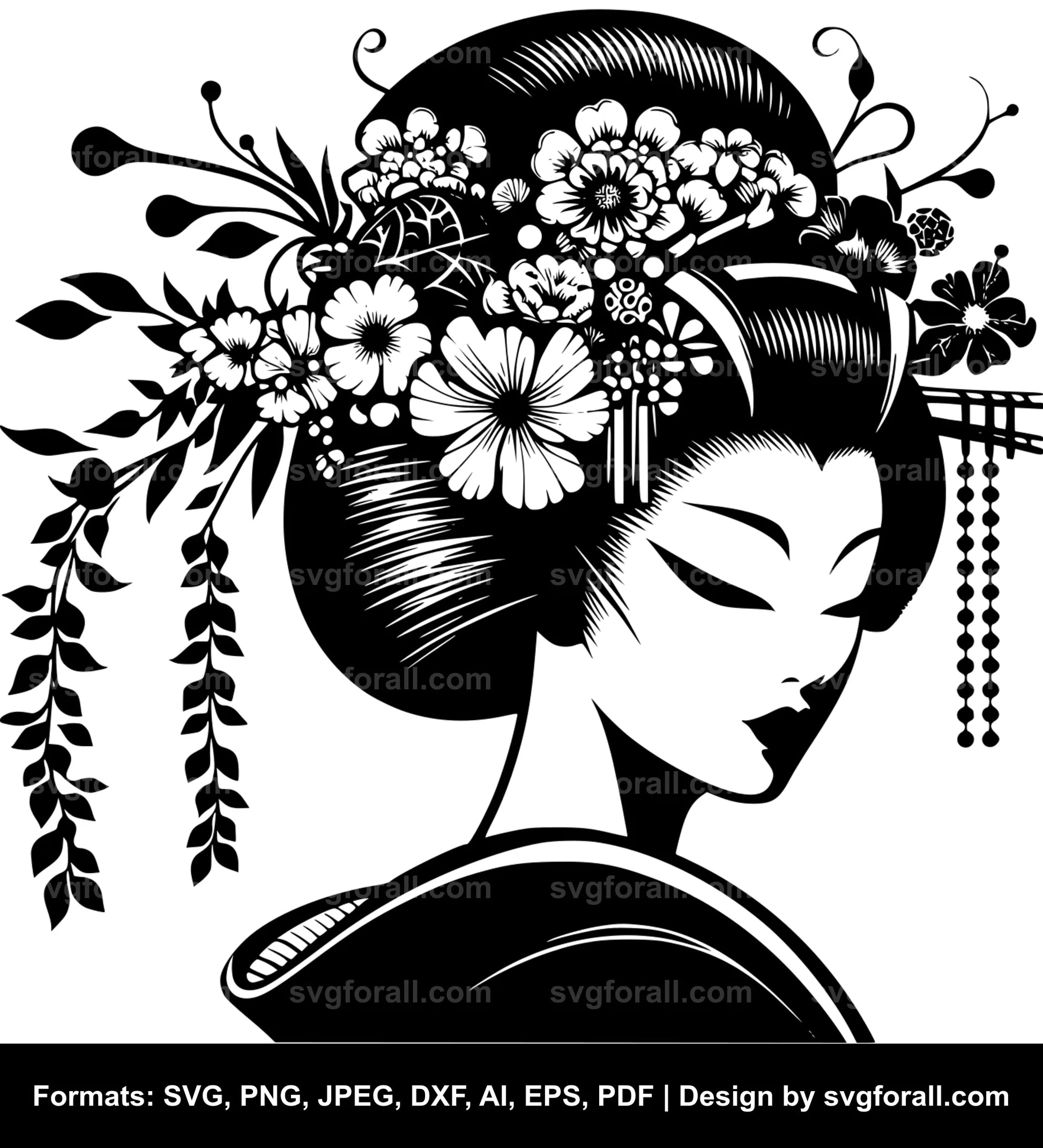 Geisha SVG Vector