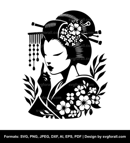 Geisha Vector SVG