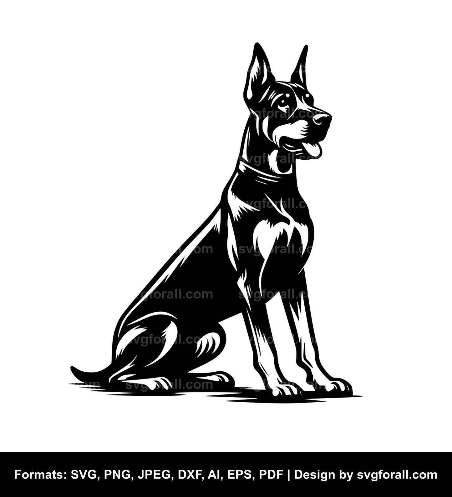 German Pinscher Dog Vector SVG